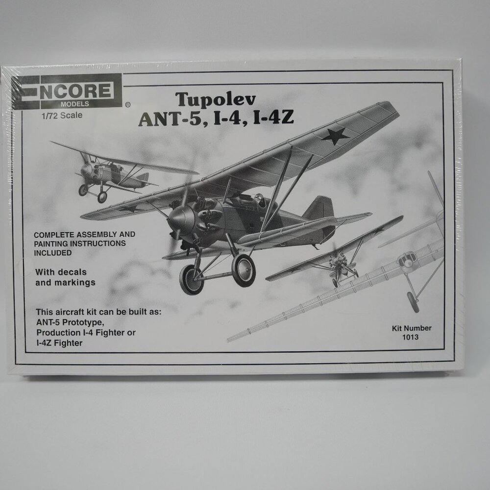 Tupolev ANT-5 I-4 I-4Z 1/72 Scale Model Kit By Encore Models NIB Classic